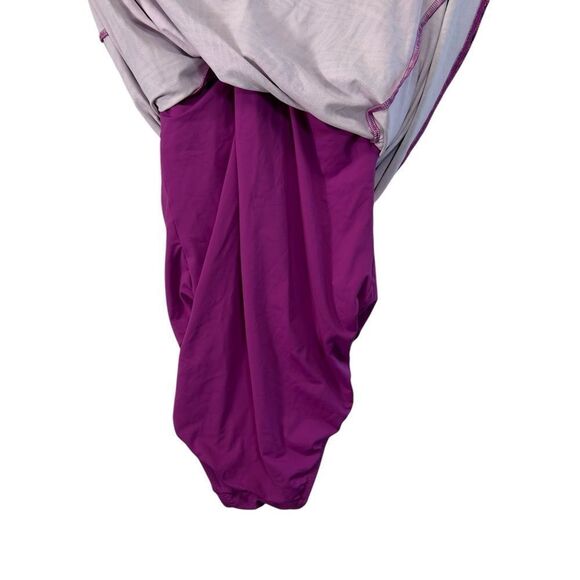 Lands End High Neck Swim Dress One Piece Swimsuit Violet Rose 10 - Picture 11 of 11